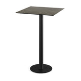 Urban mange-debout avec piètement noir + plateau HPL Midnight Marble 70x70 cm - VEBA - 1 pcs