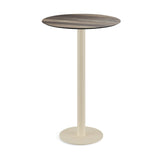 Urban mange-debout avec piètement sable + plateau HPL Tropical Wood HPL Ø70 cm - VEBA - 1 pcs