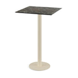 Urban mange-debout avec piètement sable + plateau HPL Galaxy Marble 70x70 cm - VEBA - 1 pcs