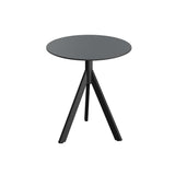 Infinity Tripod table de bistrot avec piètement noir + plateau HPL noir Ø70 cm - VEBA - 1 pcs