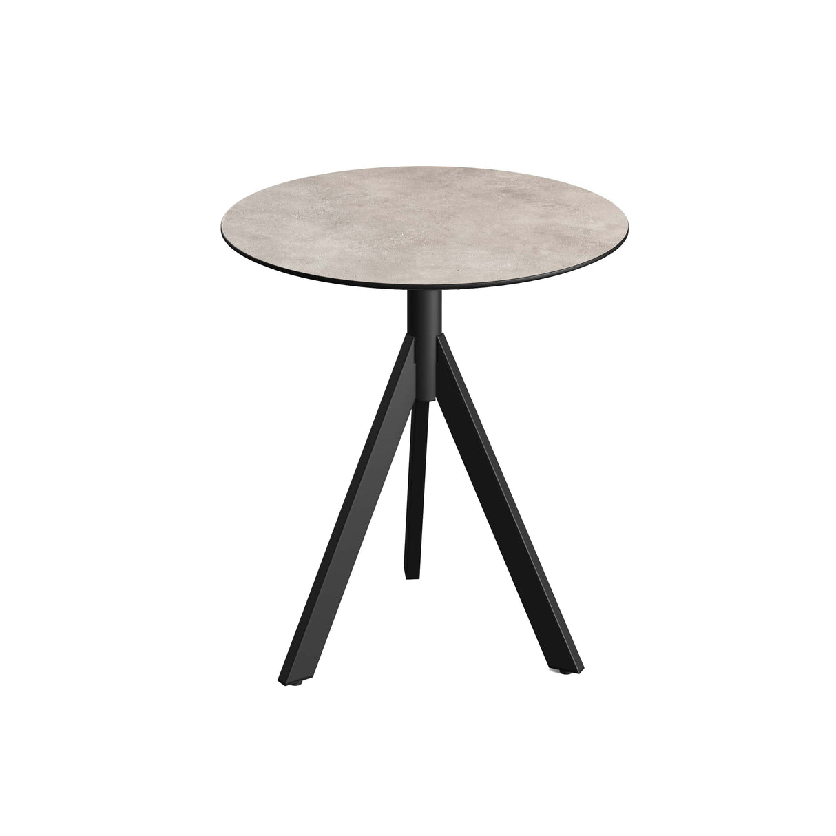 Infinity Tripod table de bistrot avec piètement noir + plateau HPL Moonstone Ø70 cm - VEBA - 1 pcs