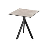 Infinity Tripod table de bistrot avec piètement noir + plateau HPL Moonstone 70x70 cm - VEBA - 1 pcs