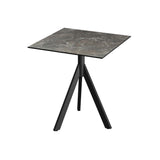 Infinity Tripod table de bistrot avec piètement noir + plateau HPL Galaxy Marble 70x70 cm - VEBA - 1 pcs