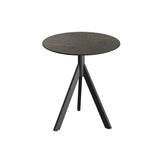 Infinity Tripod table de bistrot avec piètement noir + plateau HPL Midnight Marble Ø70 cm - VEBA - 1 pcs