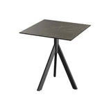 Infinity Tripod table de bistrot avec piètement noir + plateau HPL Midnight Marble 70x70 cm - VEBA - 1 pcs