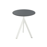 Infinity Tripod table de bistrot avec piètement blanc + plateau HPL noir Ø70 cm - VEBA - 1 pcs