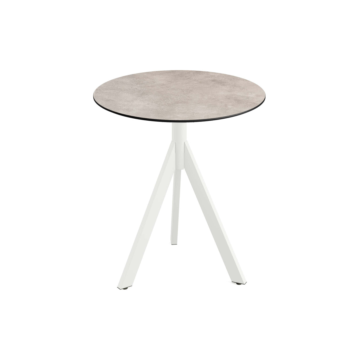 Infinity Tripod table de bistrot avec piètement blanc + plateau HPL Moonstone Ø70 cm - VEBA - 1 pcs
