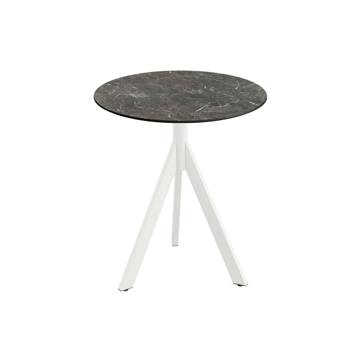Infinity Tripod table de bistrot avec piètement blanc + plateau HPL Galaxy Marble Ø70 cm - VEBA - 1 pcs