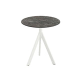 Infinity Tripod table de bistrot avec piètement blanc + plateau HPL Galaxy Marble Ø70 cm - VEBA - 1 pcs