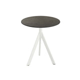 Infinity Tripod table de bistrot avec piètement blanc + plateau HPL Midnight Marble Ø70 cm - VEBA - 1 pcs