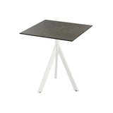 Infinity Tripod table de bistrot avec piètement blanc + plateau HPL Midnight Marble 70x70 cm - VEBA - 1 pcs