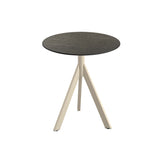 Infinity Tripod table de bistrot avec piètement sable + plateau HPL Midnight Marble Ø70 cm - VEBA - 1 pcs