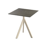 Infinity Tripod table de bistrot avec piètement sable + plateau HPL Midnight Marble 70x70 cm - VEBA - 1 pcs