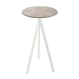 Infinity Tripod mange-debout avec piètement blanc + plateau HPL Moonstone Ø70 cm - VEBA - 1 pcs