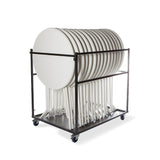 Grand chariot de transport pour mange-debout - pour 10 pièces - VEBA - 1 pcs