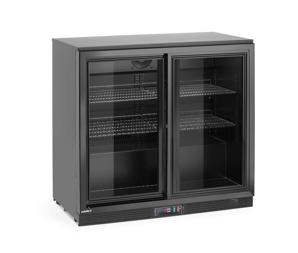 Arrière de bar avec doubles portes coulissantes - HENDI