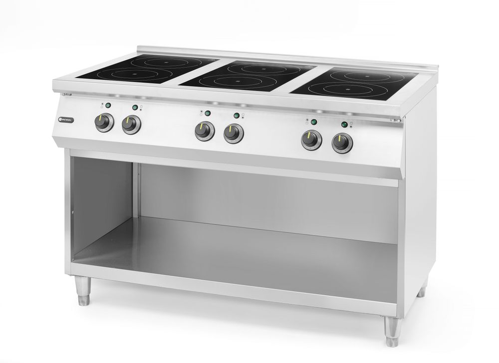 Cuisinière à induction avec 6 foyers - HENDI