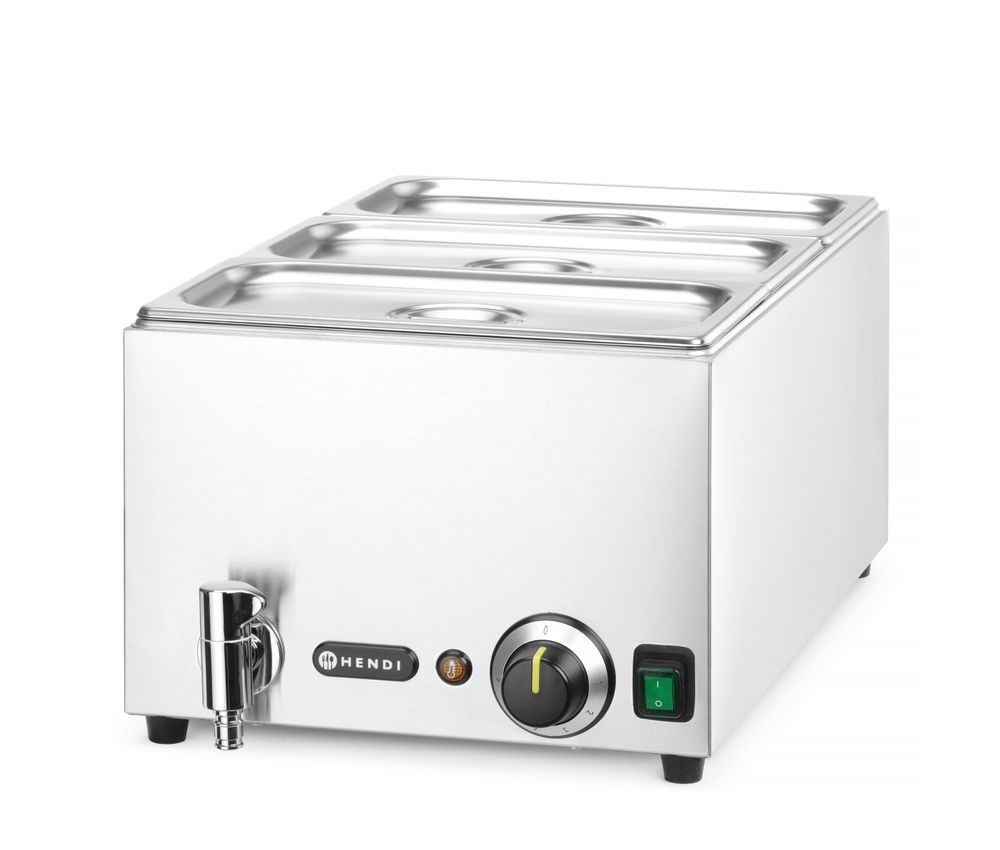 Set bain-marie avec robinet de vidange Ranger - HENDI