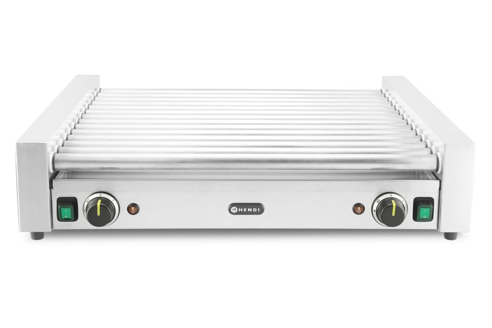 Grill roulant pour saucisses XL - 2 zones - HENDI