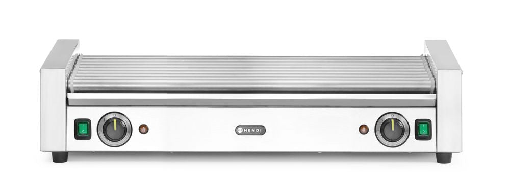 Grill roulant pour saucisses XL - 2 zones - HENDI