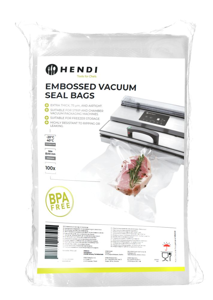 Sacs sous vide gaufrés - HENDI