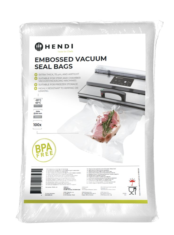 Sacs sous vide gaufrés - HENDI