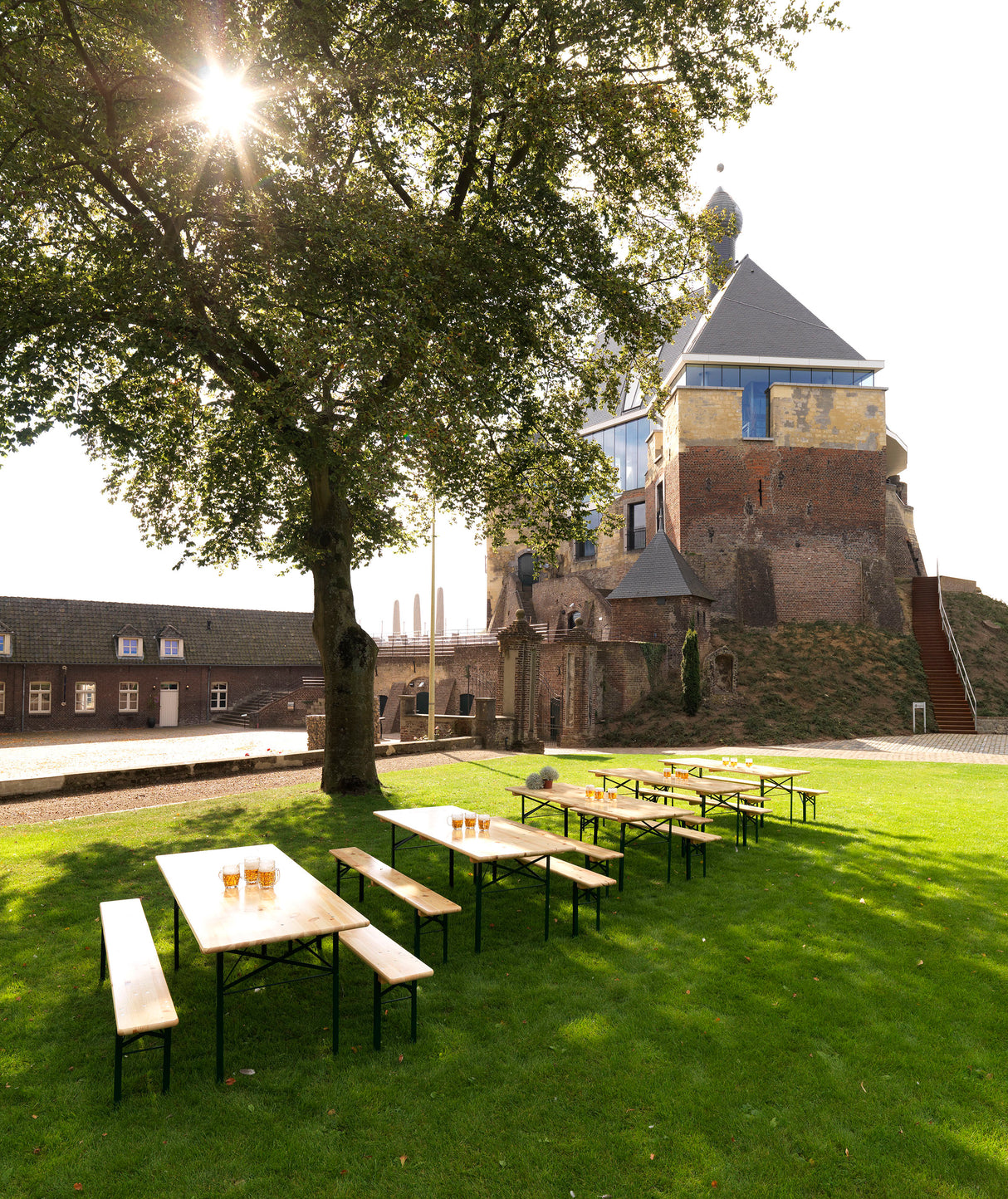 Fiesta - Ensemble de brasserie pliable avec table de 70 cm - VEBA - 1 pcs