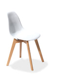Keeve - Chaise avec piètement empilable - Assise en plastique - VEBA - 1 pcs