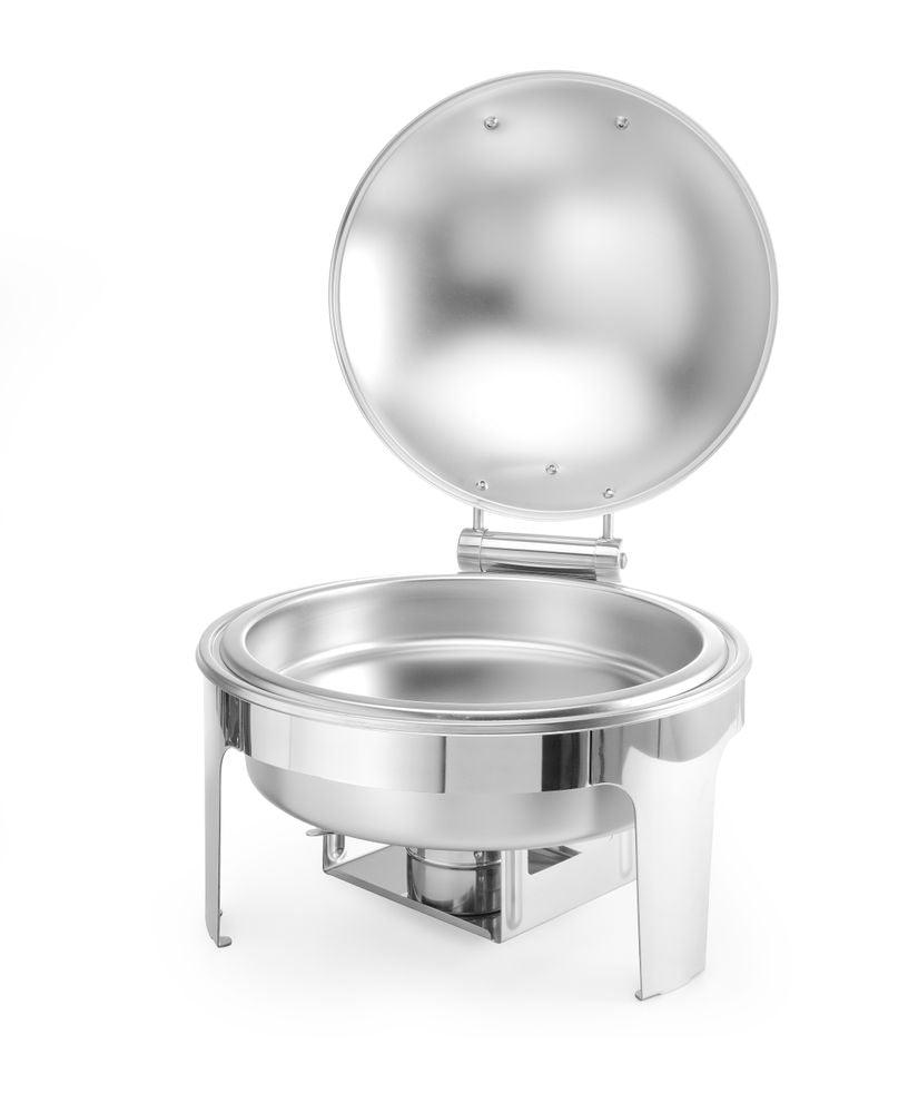 Chafing dish rond finition satiné, HENDI, Profi Line, 6L, 465x420x(H)320mm