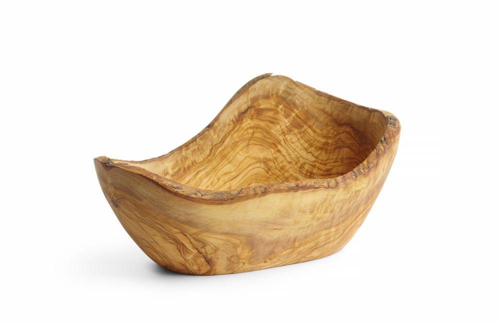Bol décoratif en bois d’olivier, HENDI, 300x190x(H)110mm