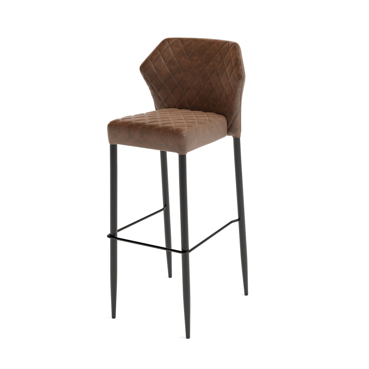 Louis - Tabouret de bar en cuir synthétique - VEBA - 1 pcs