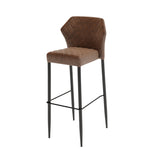 Louis - Tabouret de bar en cuir synthétique - VEBA - 1 pcs