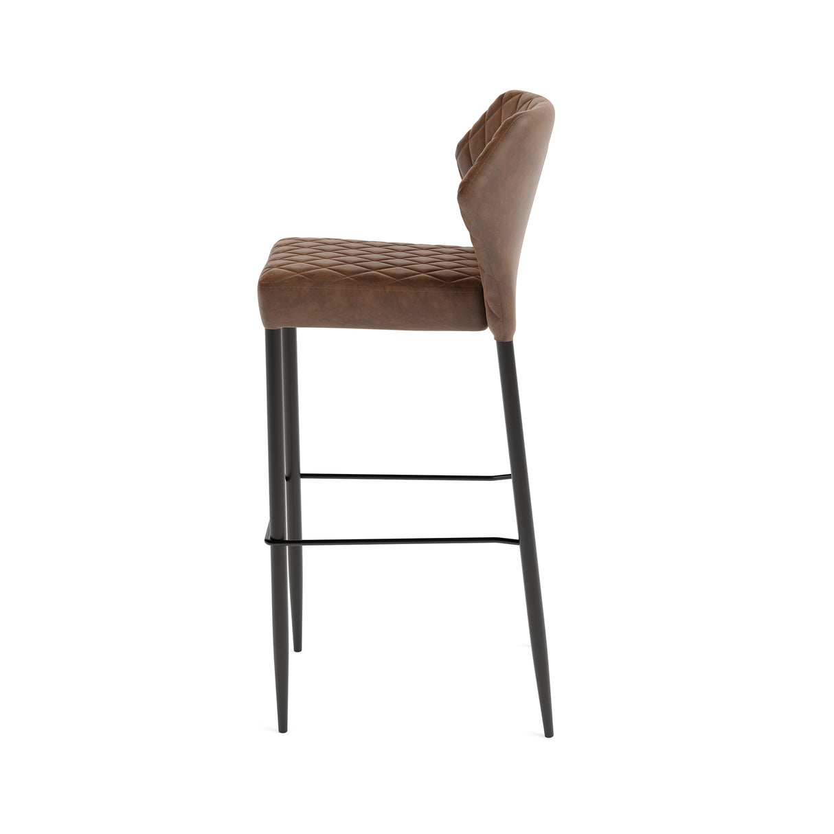 Louis - Tabouret de bar en cuir synthétique - VEBA - 1 pcs