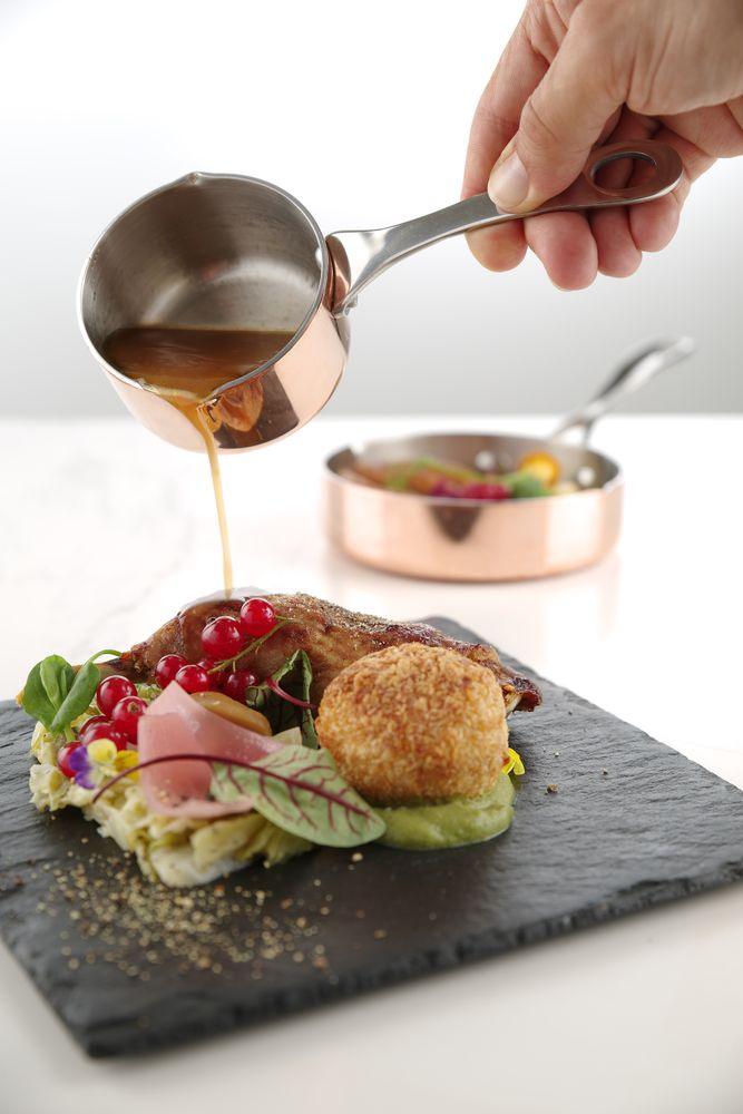 Casseroles miniatures avec bec verseur, HENDI, 0,26L, ø85x(H)50mm