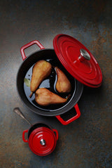 Cocotte en fonte émaillée, HENDI, 0,27L, Rouge, 130x100x(H)48mm