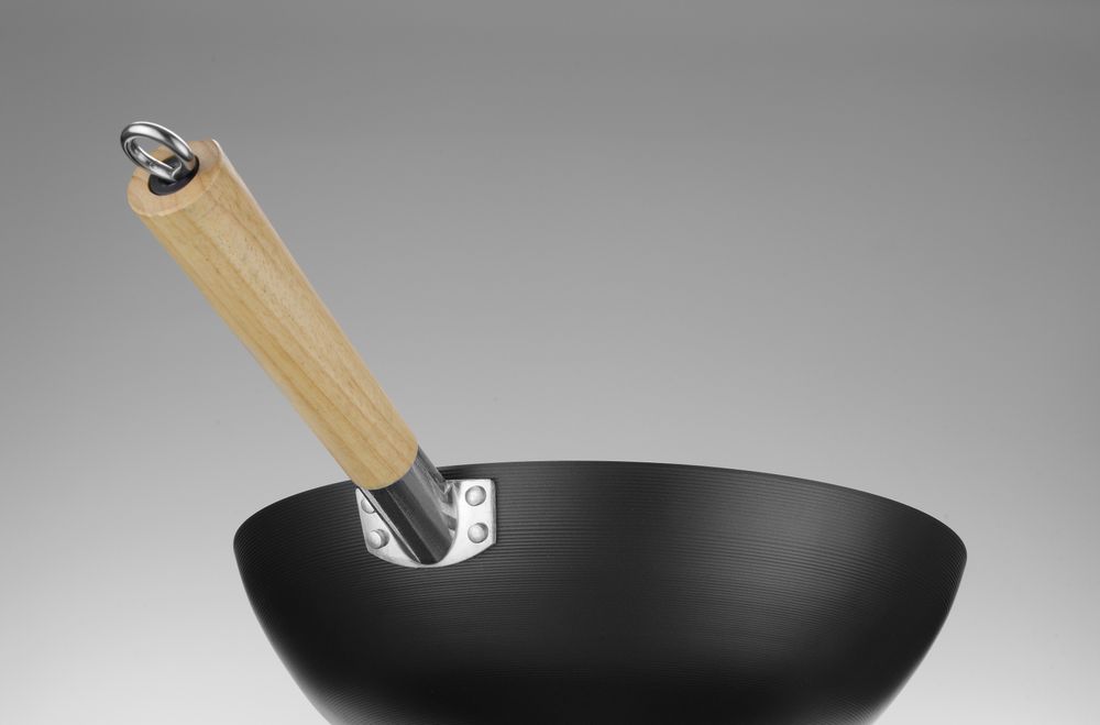 Wok avec manche en bois - HENDI