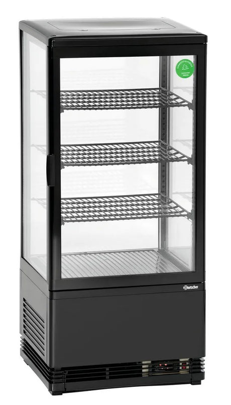 Mini vitrine réfrigérée 78 L, noire - BARTSCHER - 700277G