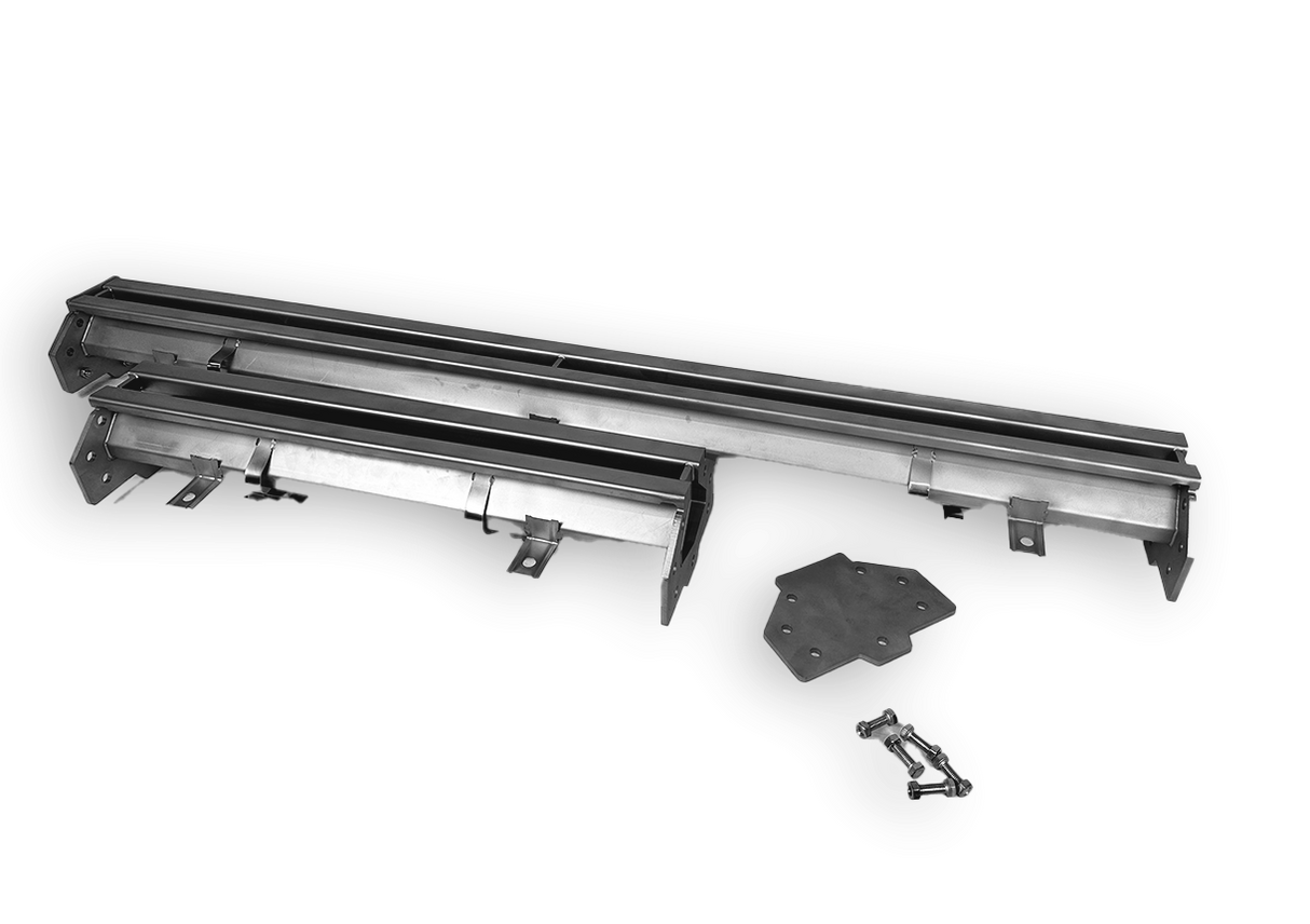 DRAIN INOX 300X265 AVEC 2 SORTIES POUR GOUTTIÈRE À FENTE - 7107.0025 - COMBISTEEL