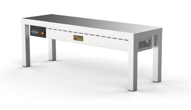 ÉTAGÈRE CHAUFFANTE EN CÉRAMIQUE 1 NIVEAUX 1200  3 HEATERS OF 250W - 7333.0502 - COMBISTEEL