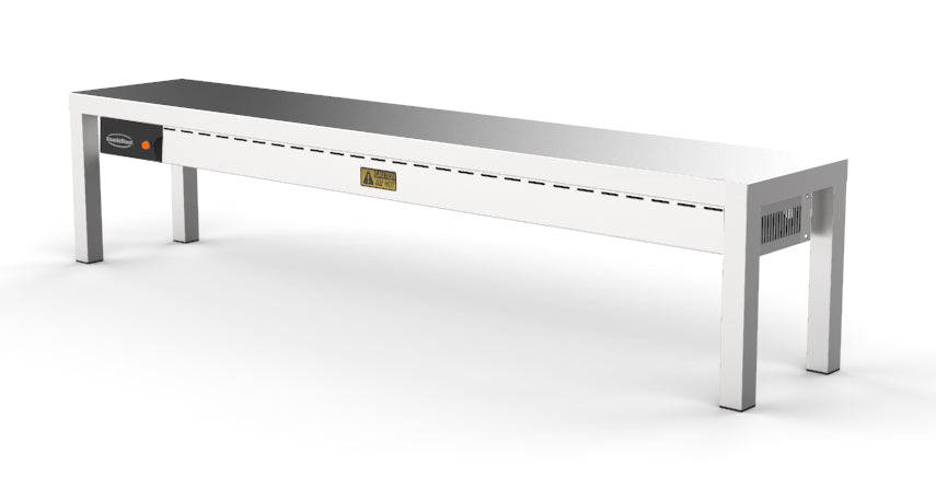 ÉTAGÈRE CHAUFFANTE EN CÉRAMIQUE 1 NIVEAUX 1600  4 HEATERS OF 250W - 7333.0506 - COMBISTEEL