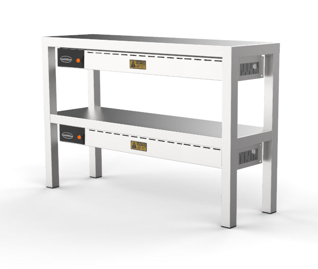 ÉTAGÈRE CHAUFFANTE EN CÉRAMIQUE 2 NIVEAUX 1400  8 HEATERS OF 250W - 7333.0516 - COMBISTEEL