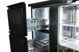 ARRIÈRE BAR RÉFRIGÉRÉE NOIR 1 PORTE ET 2 TIROIRS - 7450.0316 - COMBISTEEL