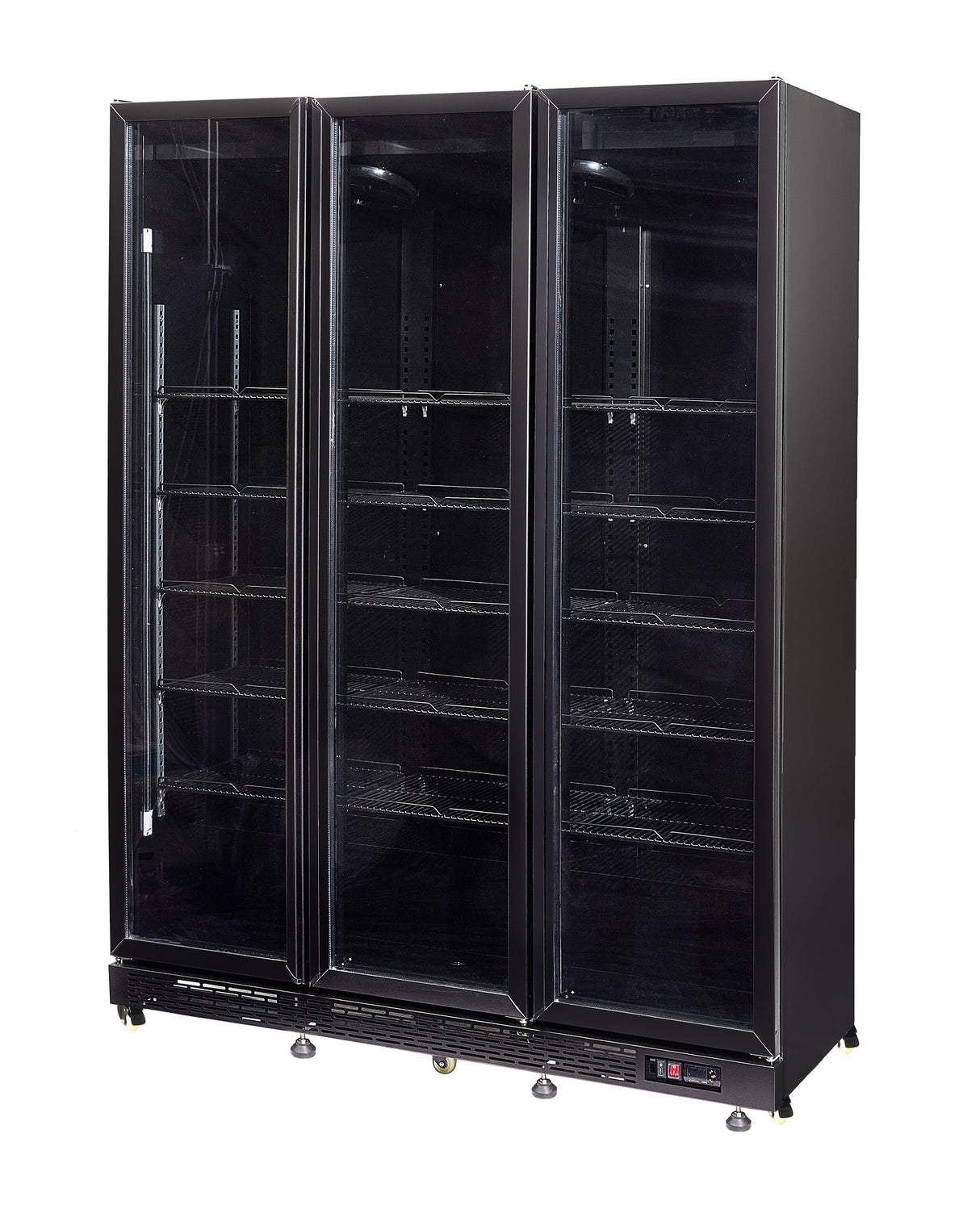 RÉFRIGÉRATEUR 3 PORTES EN VERRE NOIR NAP-1200  *TRANSPORT SUR DEMANDE*  - 7455.1920 - COMBISTEEL