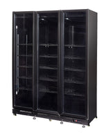 RÉFRIGÉRATEUR 3 PORTES EN VERRE NOIR NAP-1200  *TRANSPORT SUR DEMANDE*  - 7455.1920 - COMBISTEEL