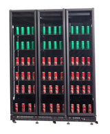 RÉFRIGÉRATEUR 3 PORTES EN VERRE NOIR NAP-1200  *TRANSPORT SUR DEMANDE*  - 7455.1920 - COMBISTEEL