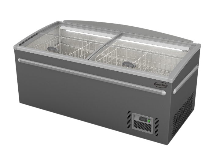 CONGÉLATEUR BAHUT GRIS POUR SUPERMARCHÉ TÊTE DE GONDOLE DÉGIVRAGE AUTOMATIQUE - 7455.2660 - COMBISTEEL