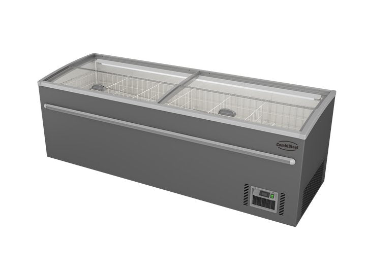CONGÉLATEUR BAHUT POUR SUPERMARCHÉ GRIS 2500 DÉGIVRAGE AUTOMATIQUE *TRANSPORT SUR DEMANDE* - 7455.2675 - COMBISTEEL