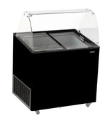 VITRINE À CREME GLACÉE CORSICA NOIR 6X5 LTR - 7472.0124 - COMBISTEEL