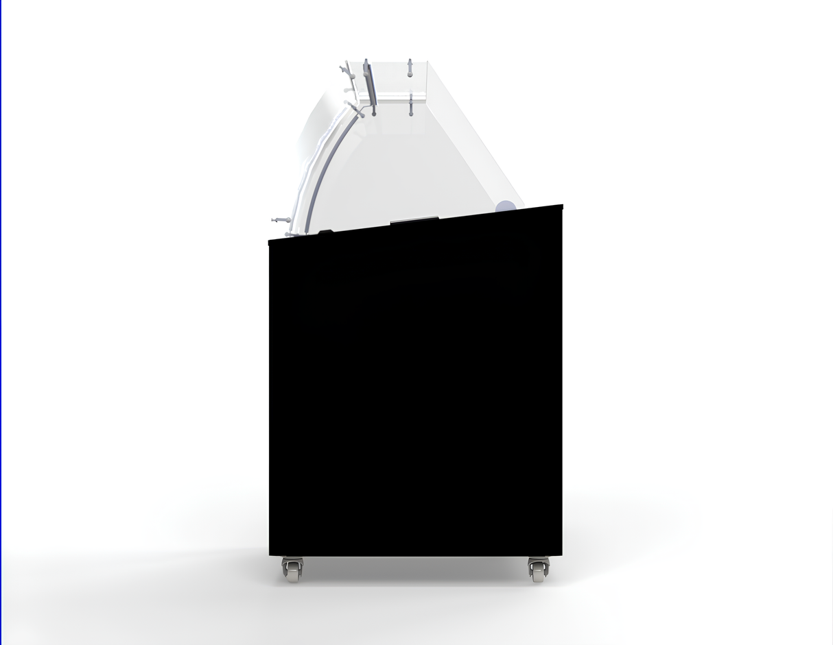 VITRINE À CREME GLACÉE CORSICA NOIR 6X5 LTR - 7472.0124 - COMBISTEEL