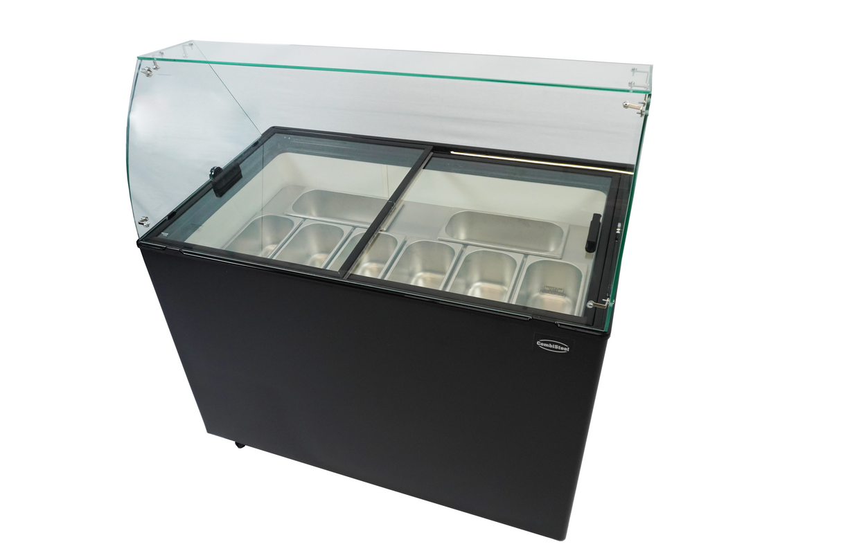 VITRINE À CREME GLACÉE JAVA NOIR 8x5 LTR - 7472.0129 - COMBISTEEL